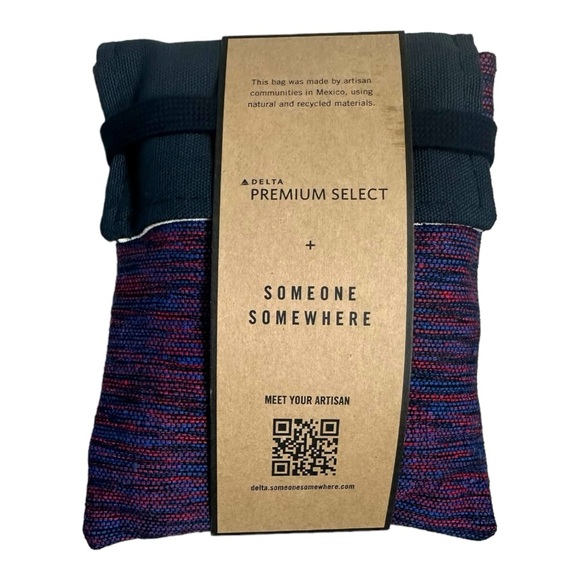 DELTA Airlines Premium Select Someone Somewhere Mexico Artisan Amenity Kit NWT - Picture 1 of 13